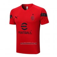 Camiseta de Entrenamiento AC Milan 2022 2023 Rojo