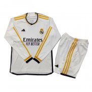 Camiseta Real Madrid Primera Nino Manga Larga 2023 2024