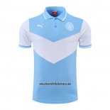 Camiseta Polo del Manchester City 2022 2023 Azul y Blanco