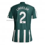 Camiseta Manchester United Jugador Lindelof Segunda 2023 2024