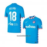 Camiseta Atletico Madrid Jugador Felipe Tercera 2021 2022