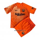 Camiseta Barcelona Portero Nino 2021 2022 Naranja