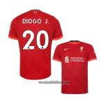 Camiseta Liverpool Jugador Diogo J. Primera 2021 2022
