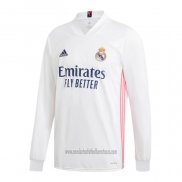Camiseta Real Madrid Primera Manga Larga 2020 2021