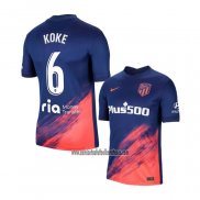 Camiseta Atletico Madrid Jugador Koke Segunda 2021 2022