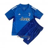 Camiseta Juventus Portero Nino 2023 2024 Azul