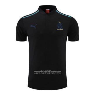 Camiseta Polo del Olympique Marsella 2022 2023 Negro