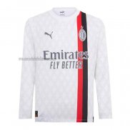 Camiseta AC Milan Segunda Manga Larga 2023 2024