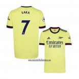 Camiseta Arsenal Jugador Saka Segunda 2021 2022