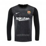 Camiseta Barcelona Portero Manga Larga 2020 2021 Negro
