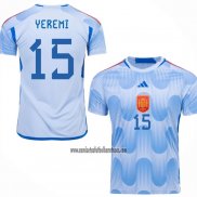 Camiseta Espana Jugador Yeremi Segunda 2022