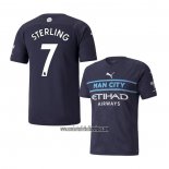 Camiseta Manchester City Jugador Sterling Tercera 2021 2022