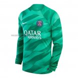 Camiseta Paris Saint-Germain Portero Manga Larga 2023 2024 Verde