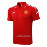 Camiseta Polo del Manchester United UCL 2021 2022 Rojo