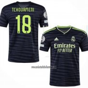 Camiseta Real Madrid Jugador Tchouameni Tercera 2022 2023
