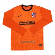 Camiseta Atletico Madrid Portero Manga Larga 2020 2021 Naranja