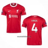 Camiseta Liverpool Jugador Virgil Primera 2023 2024