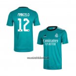 Camiseta Real Madrid Jugador Marcelo Tercera 2021 2022