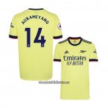 Camiseta Arsenal Jugador Aubameyang Segunda 2021 2022