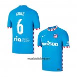 Camiseta Atletico Madrid Jugador Koke Tercera 2021 2022