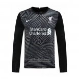 Camiseta Liverpool Portero Manga Larga 2020 2021 Negro