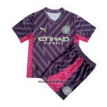 Camiseta Manchester City Portero Nino 2023 2024 Purpura