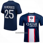 Camiseta Paris Saint-Germain Jugador N.Mendes Primera 2022 2023