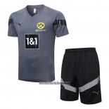 Chandal del Borussia Dortmund Manga Corta 2022 2023 Gris - Pantalon Corto