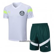 Chandal del Palmeiras Manga Corta 2023 2024 Blanco - Pantalon Corto