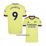 Camiseta Arsenal Jugador Lacazette Segunda 2021 2022