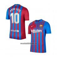 Camiseta Barcelona Jugador Ansu Fati Primera 2021 2022
