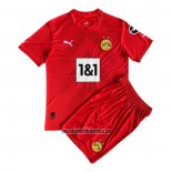 Camiseta Borussia Dortmund Portero Nino 2022 2023 Rojo