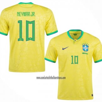 Camiseta Brasil Jugador Neymar Jr. Primera 2022