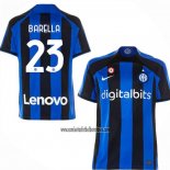 Camiseta Inter Milan Jugador Barella Primera 2022 2023