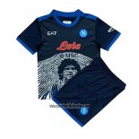 Camiseta Napoli Maradona Special Nino 2021 2022