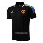 Camiseta Polo del Manchester United 2022 2023 Negro