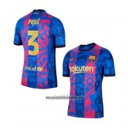 Camiseta Barcelona Jugador Pique Tercera 2021 2022