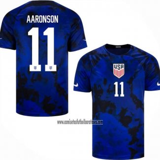 Camiseta Estados Unidos Jugador Aaronson Segunda 2022