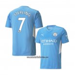 Camiseta Manchester City Jugador Sterling Primera 2021 2022