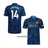 Camiseta Manchester United Jugador Lingard Tercera 2021 2022