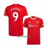 Camiseta Manchester United Jugador Martial Primera 2021 2022