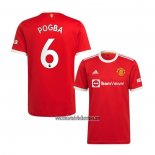 Camiseta Manchester United Jugador Pogba Primera 2021 2022