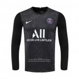 Camiseta Paris Saint-Germain Portero Manga Larga 2020 2021 Negro