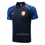 Camiseta Polo del Paises Bajos 2022 2023 Azul