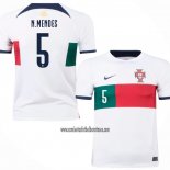 Camiseta Portugal Jugador N.Mendes Segunda 2022