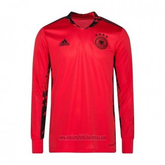 Camiseta Alemania Portero Manga Larga 2020 Rojo