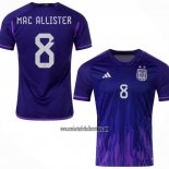 Camiseta Argentina Jugador Mac Allister Segunda 2022