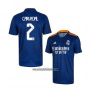 Camiseta Real Madrid Jugador Carvajal Segunda 2021 2022