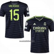 Camiseta Real Madrid Jugador Valverde Tercera 2022 2023