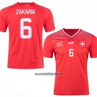 Camiseta Suiza Jugador Zakaria Primera 2022